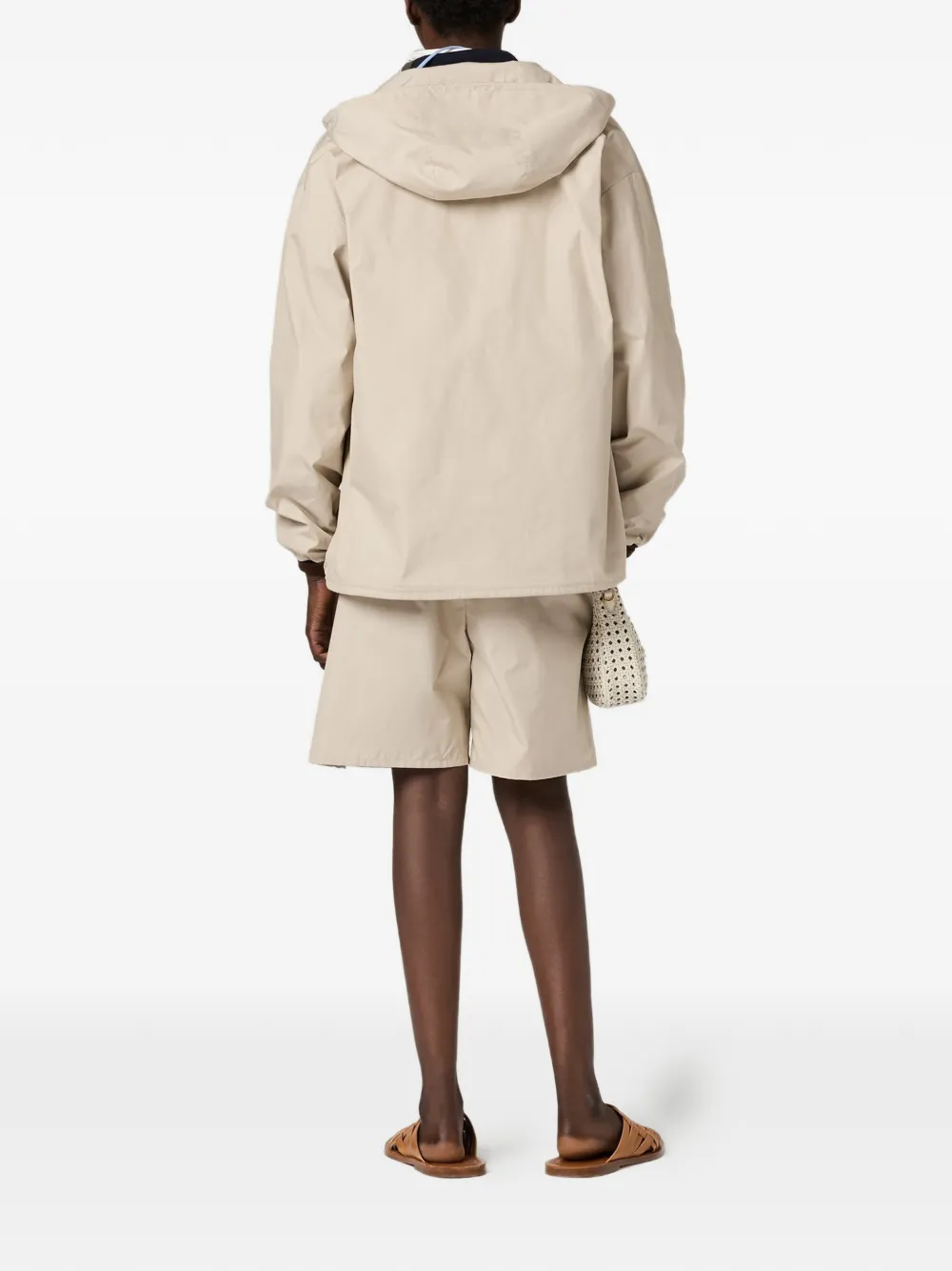 Miu Panama katoenen bermuda shorts Beige