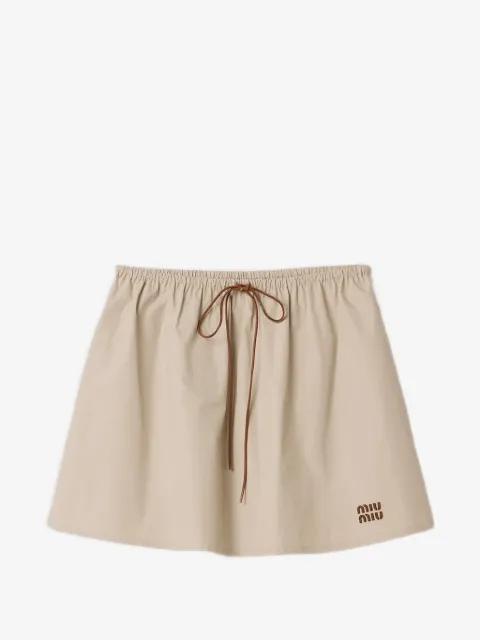 Miu Miu panama cotton skirt