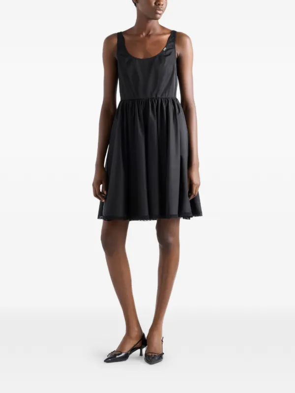 Prada Re-nylon mini-dress | Black | FARFETCH