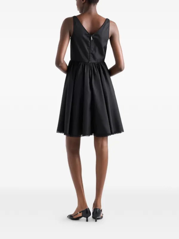 Prada Re-nylon mini-dress | Black | FARFETCH