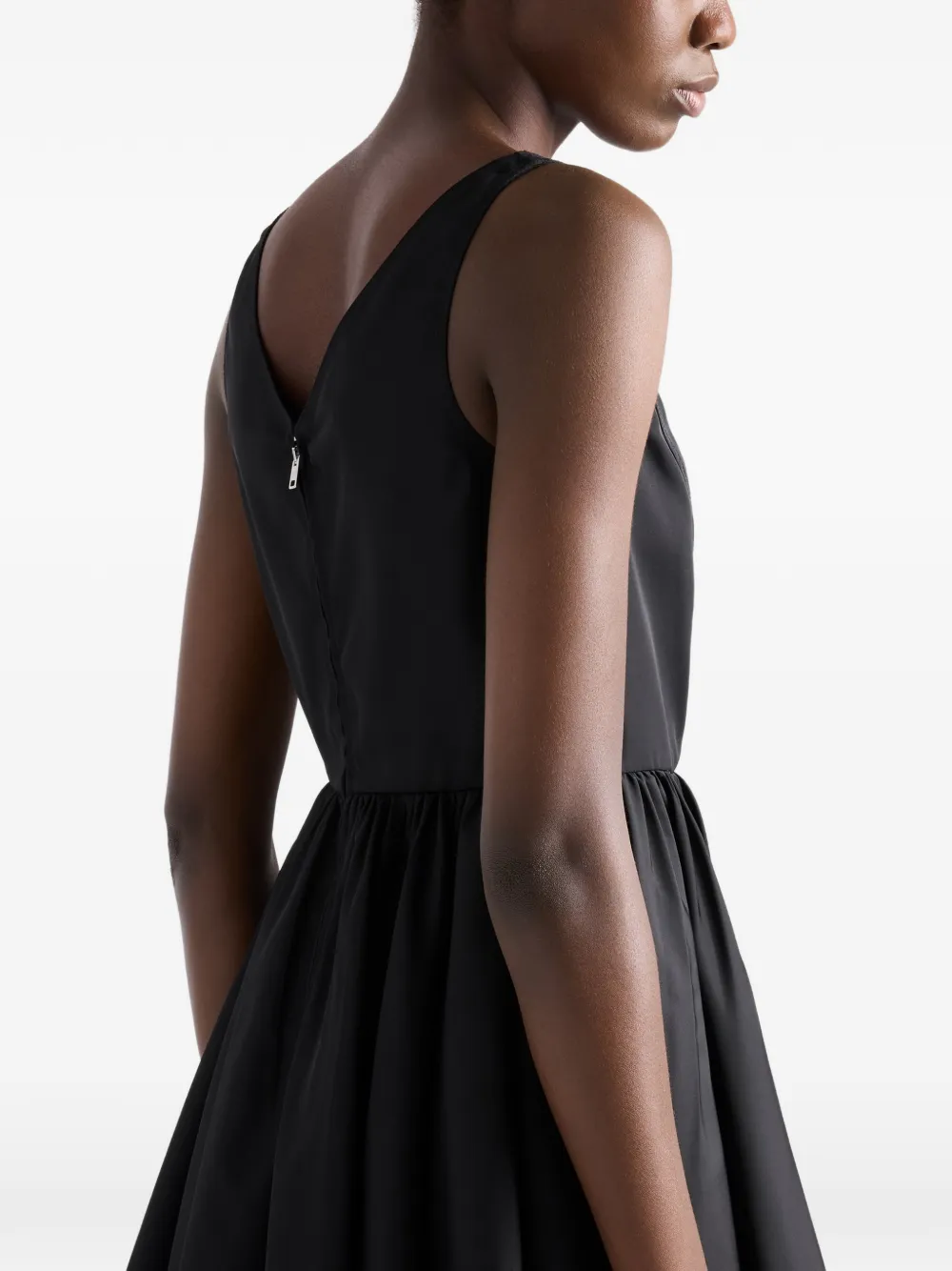 Prada Re-Nylon mini-jurk Zwart