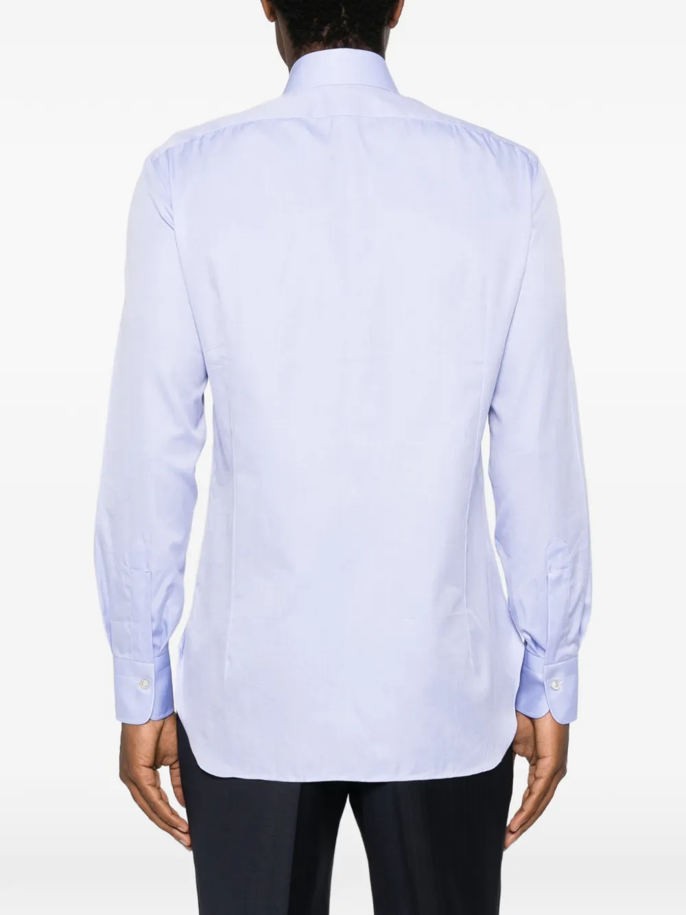 Kiton Gestreept overhemd Blauw