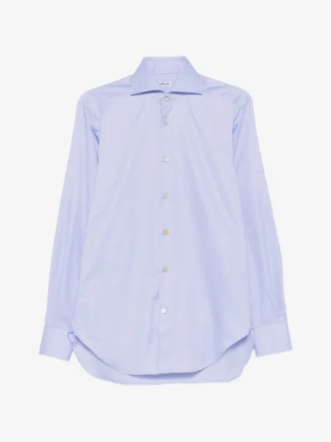 Kiton рубашка в вертикальную полоску