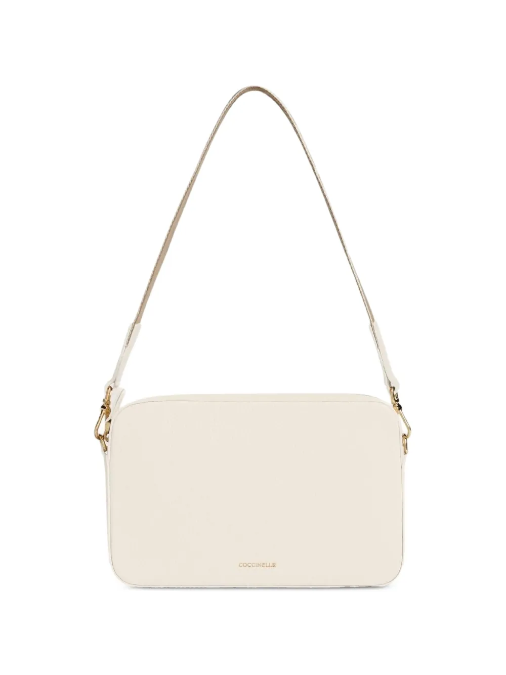 Coccinelle small Tebe grained leather shoulder bag - Toni neutri