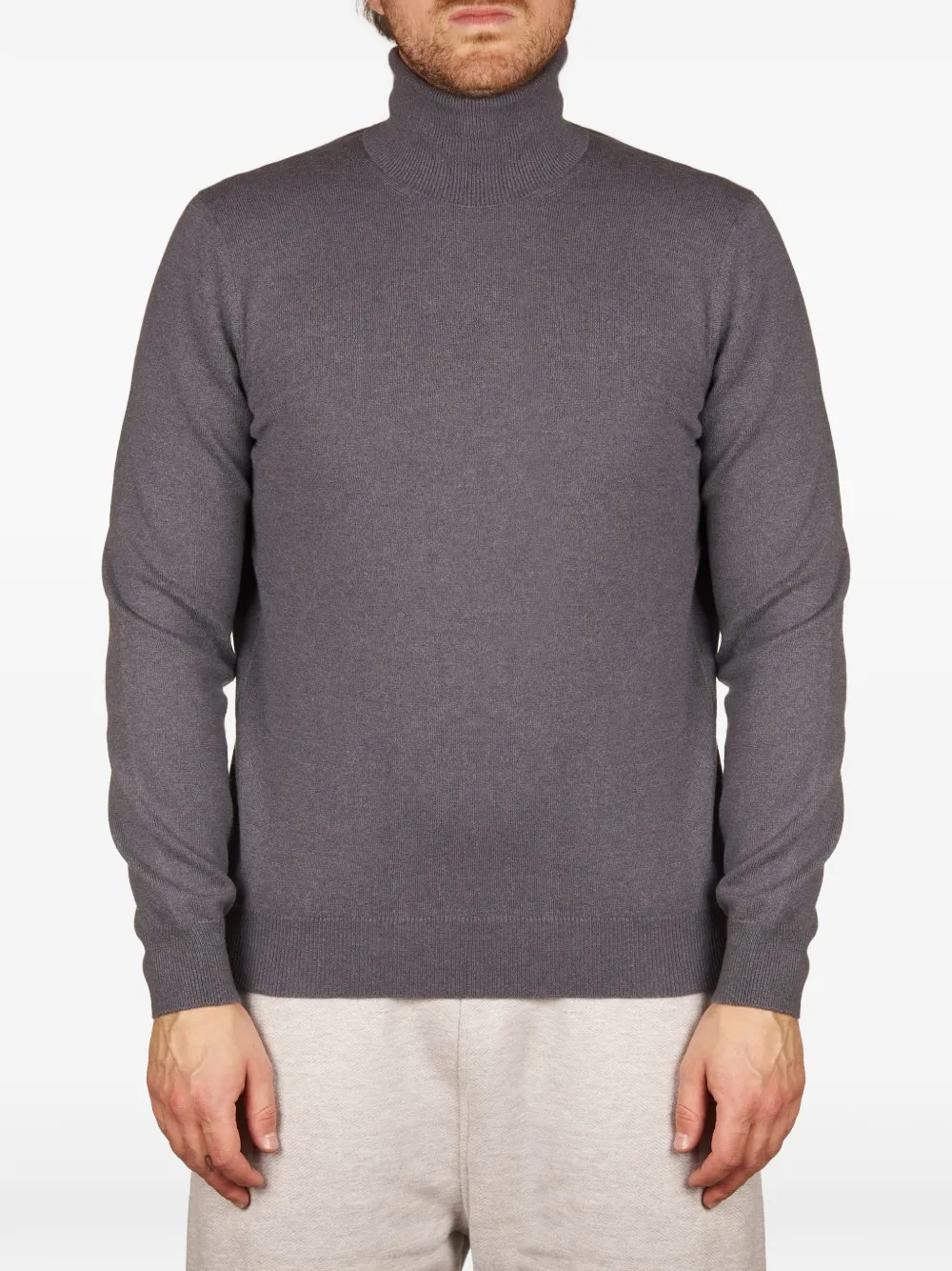 Malo Stefano roll-neck sweater Grijs