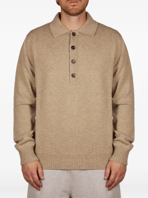 Malo long-sleeve polo shirt