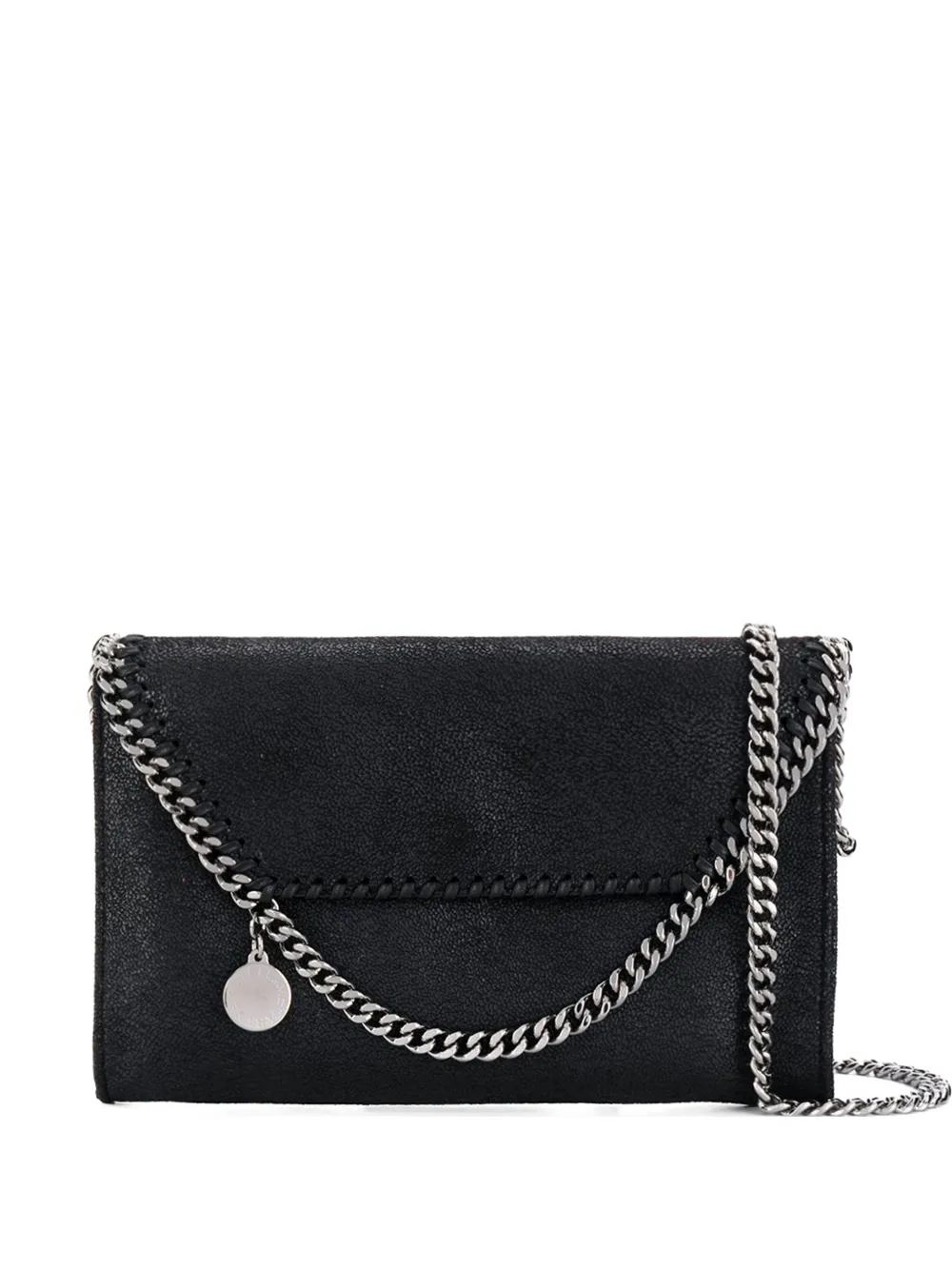 Stella McCartney Falabella chain-trim shoulder bag - Nero