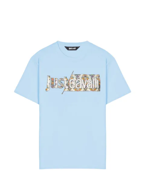 Just Cavalli playera con logo floral