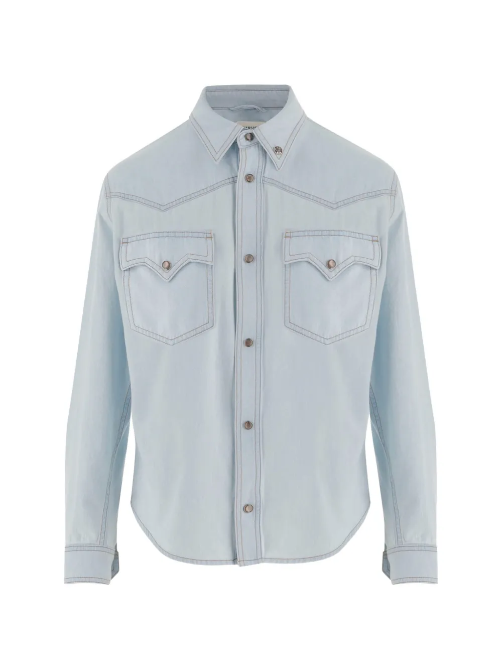 Versace chambray denim shirt - Blu