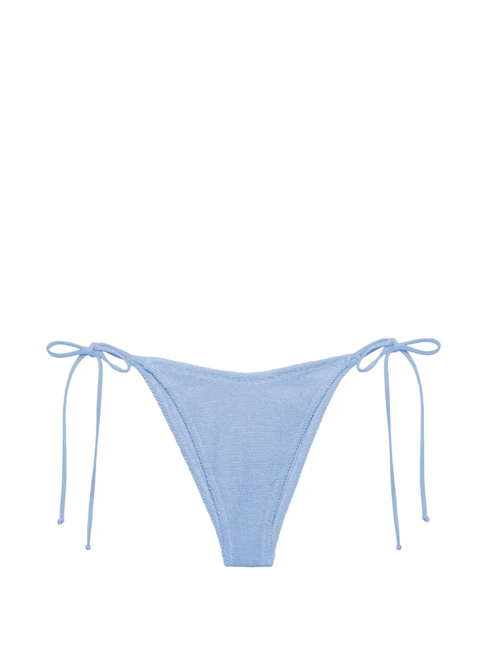 MC2 Saint Barth Bikinislip met gekreukt effect en gestrikte zijkant Blauw