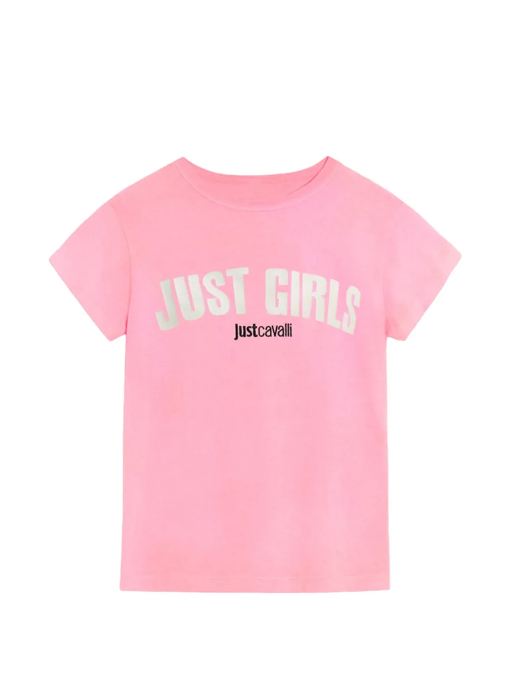 Just Cavalli logo-print cotton T-shirt - Rosa