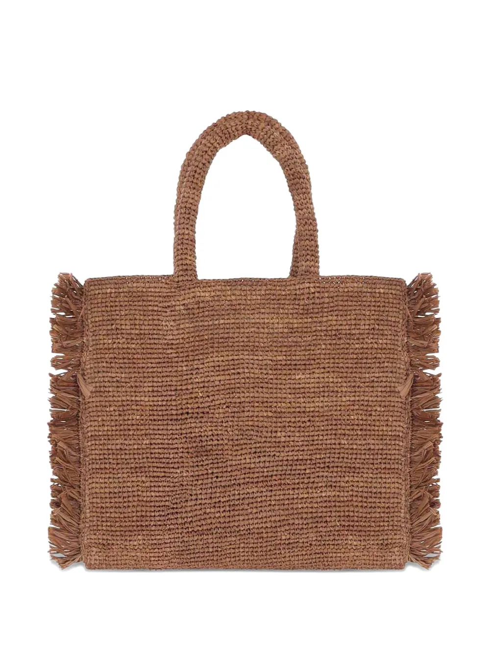 MC2 Saint Barth Colette shopper met franje en kwastje Bruin