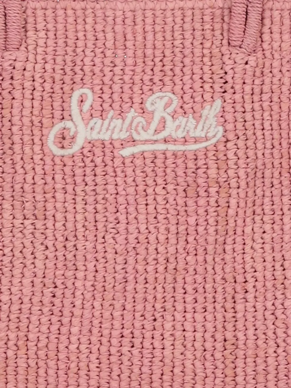 MC2 Saint Barth Schoudertas met geborduurd logo Roze