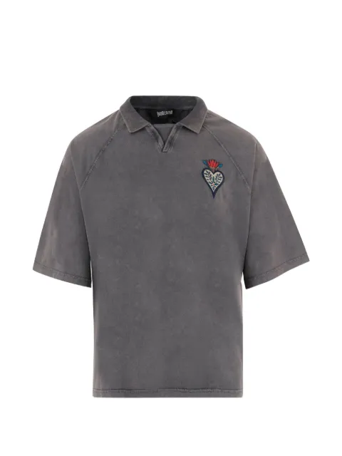 Just Cavalli 플레임 하트 자수 티셔츠