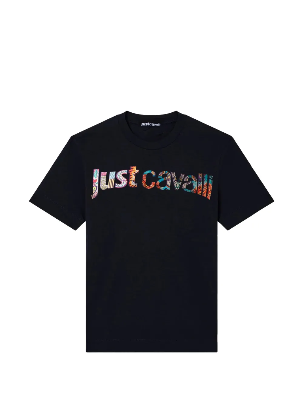 Just Cavalli logo-print cotton T-shirt - Schwarz