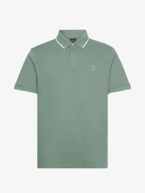 BOSS playera tipo polo slim de piqué