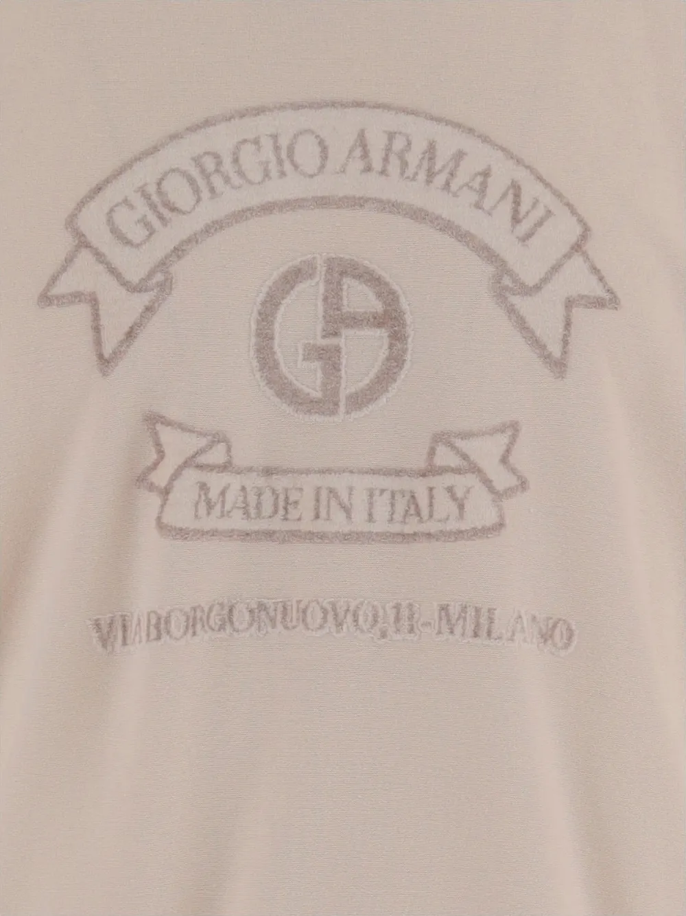 Giorgio Armani T-shirt met logoprint Beige