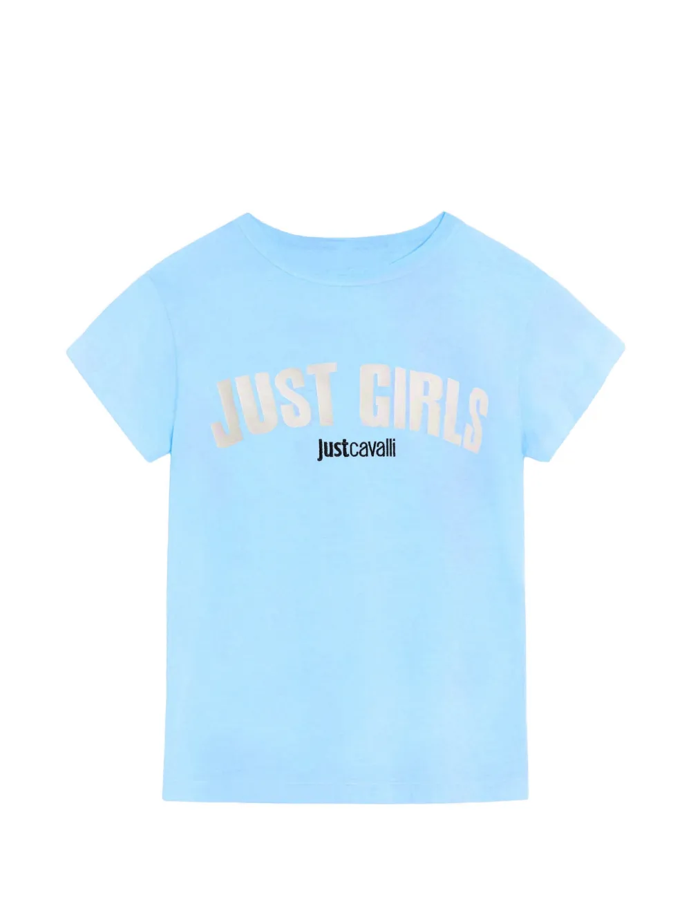 Just Cavalli logo-print T-shirt - Blau