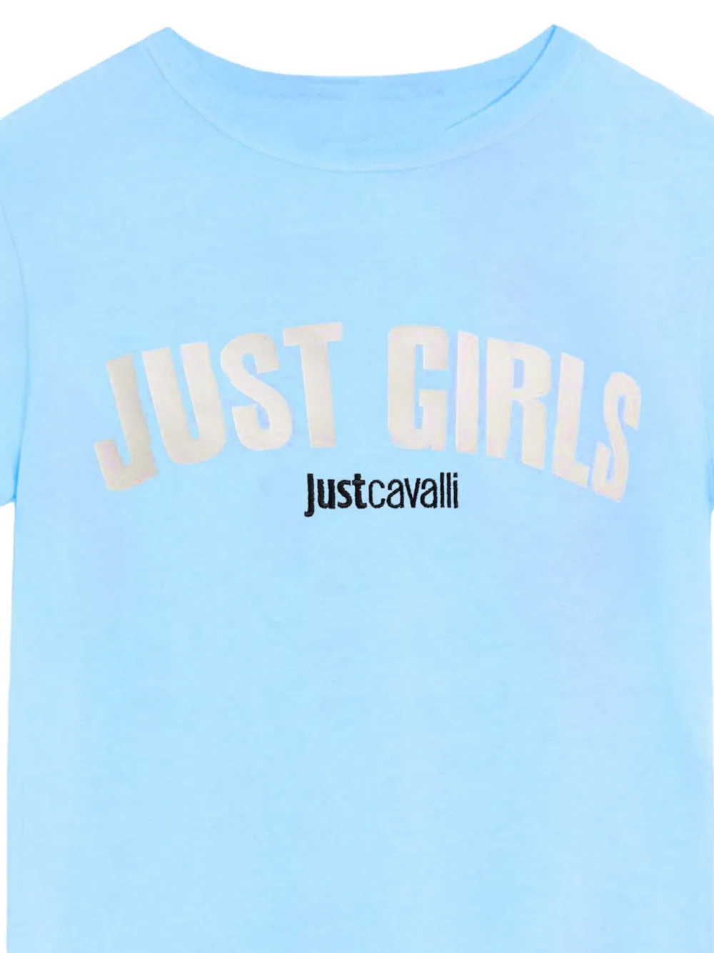 Just Cavalli T-shirt met logoprint Blauw
