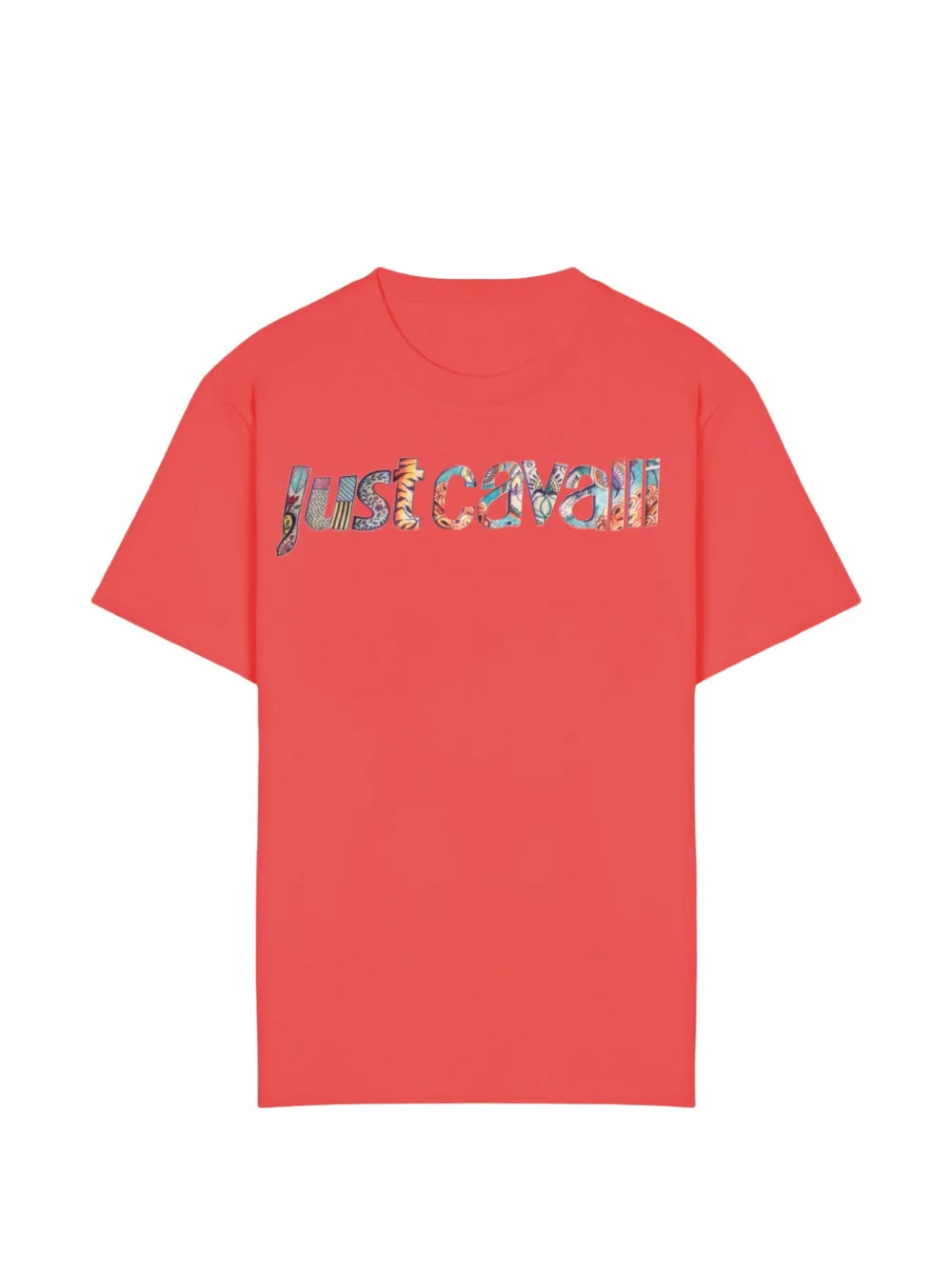 Just Cavalli logo-print cotton T-shirt - Rot