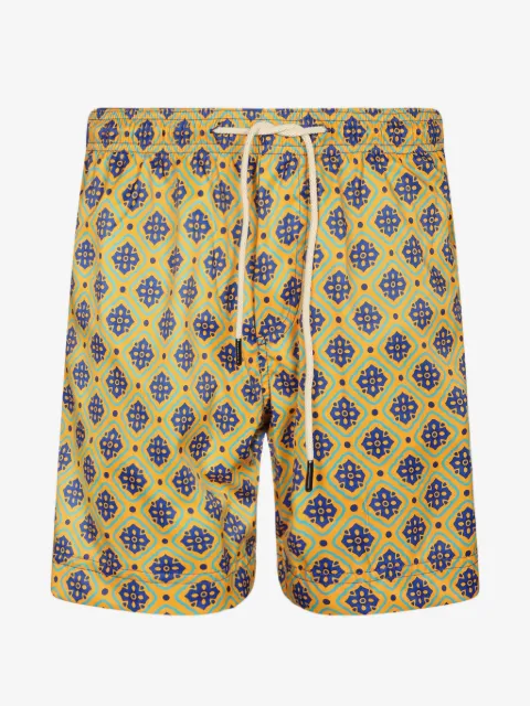 Penfield shorts de playa con cordones y estampado geométrico