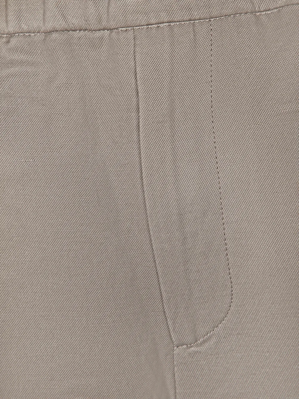 Costumein Plooibroek met elastische taille Beige