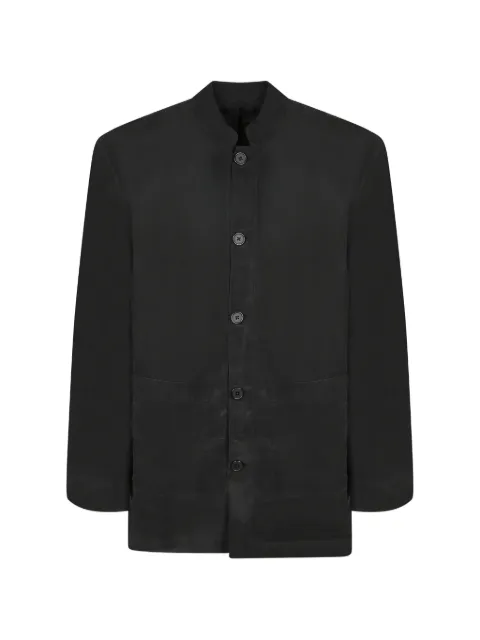 Officine Generale Soren mandarin-collar button-up jacket