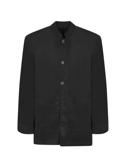 Officine Generale Soren mandarin-collar button-up jacket