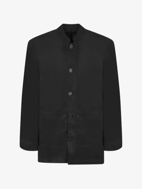 Officine Generale Soren mandarin-collar button-up jacket
