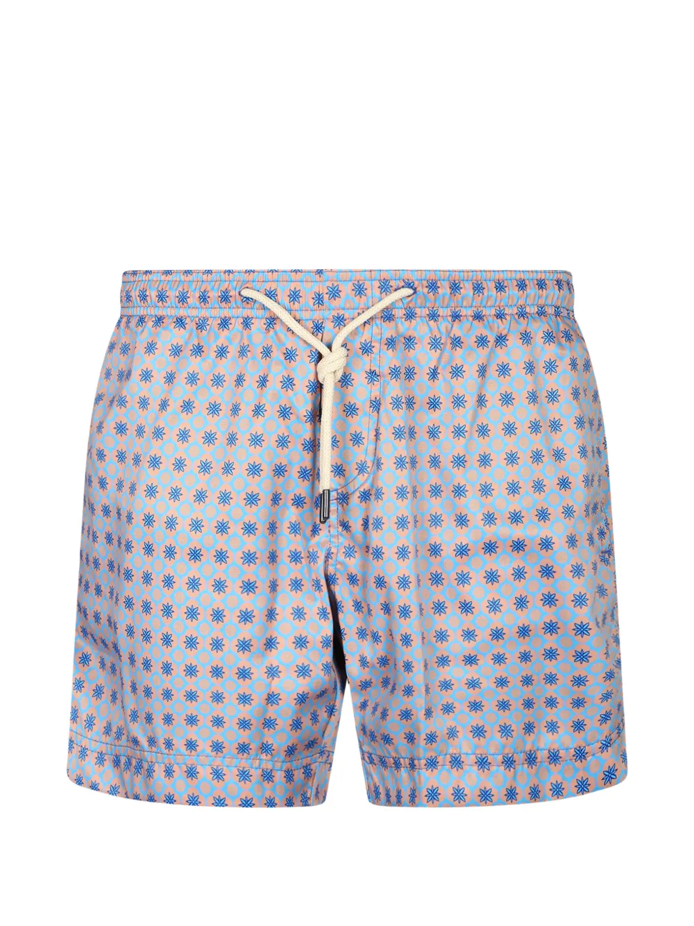 PENINSULA SWIMWEAR La Maddalena geometric-print drawstring-fastening swim shorts - Blu