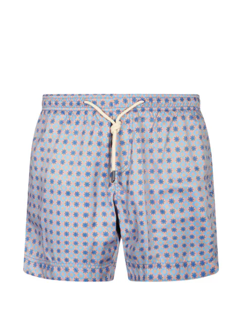 PENINSULA SWIMWEAR La Maddalena geometric-print drawstring-fastening swim shorts