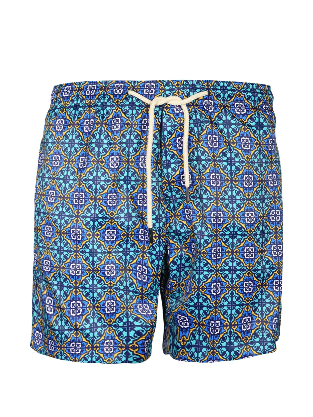 PENINSULA SWIMWEAR Panarea printed drawstring swim shorts - Blu
