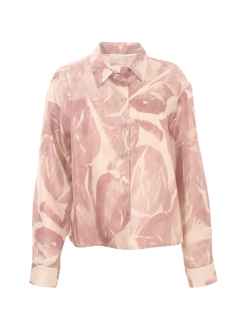 Alysi brushed-print shirt - Toni neutri