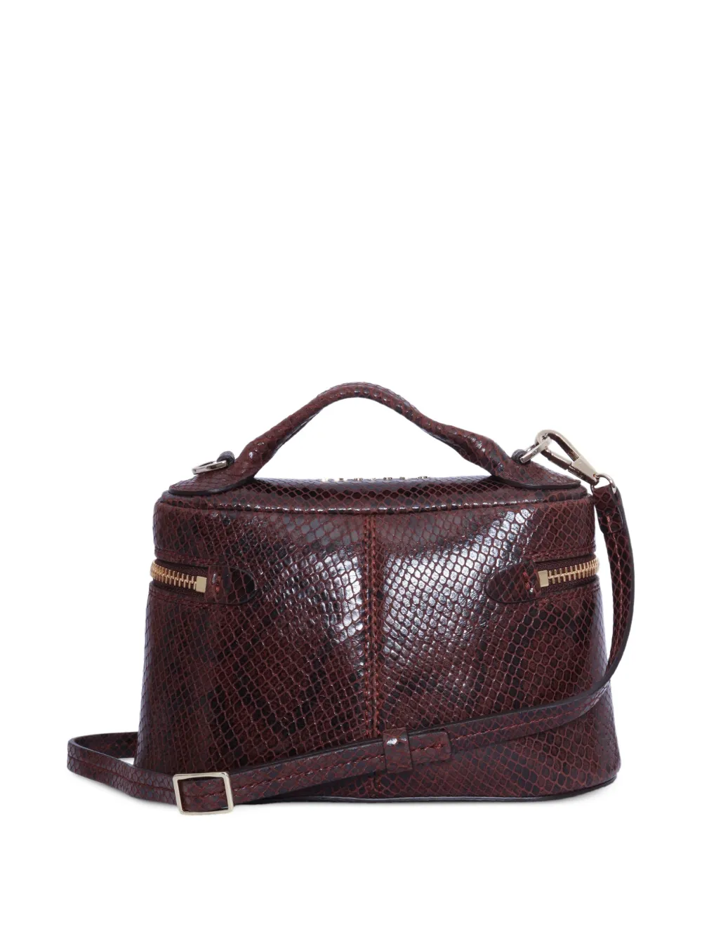  Orciani Bolso Shopper Joy Exotic Mini - Marrón 