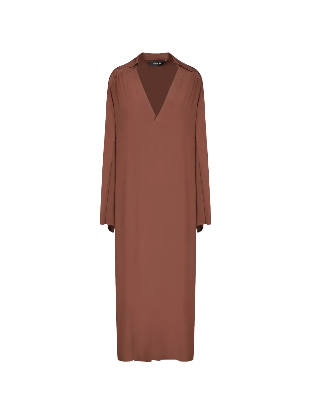 Federica Tosi v-neck kaftan dress - Marrone