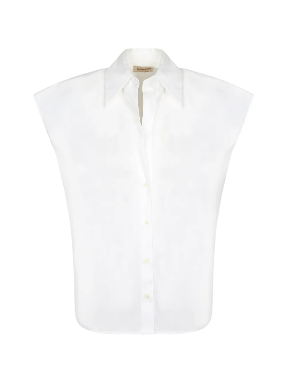 Blanca Vita sleeveless button-down shirt - Bianco
