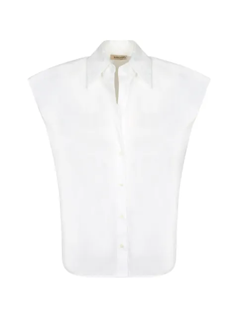 Blanca Vita camisa con botones
