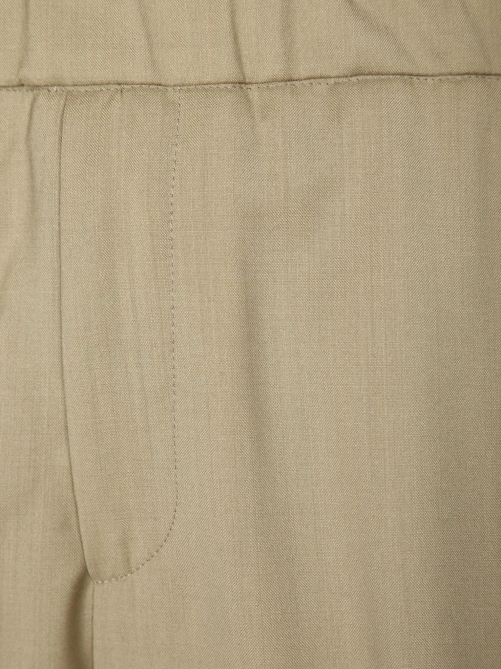 Costumein Broek met elastische taille Beige
