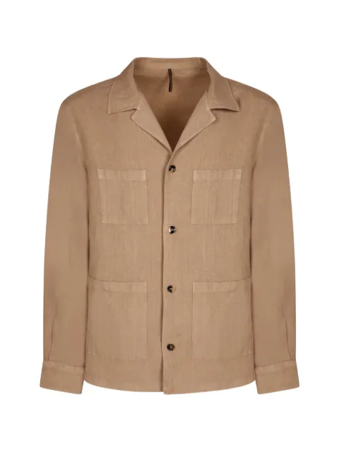 Dell'oglio pocket-detail button-down linen shirt