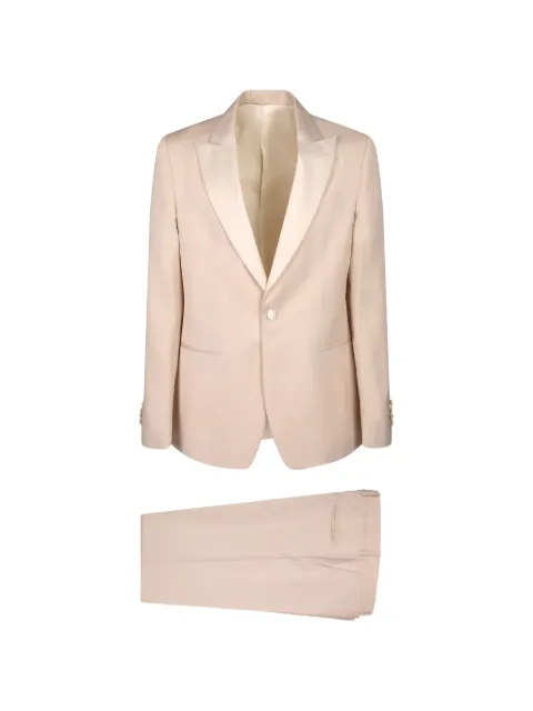 Lardini satin-lapel single-breasted suit