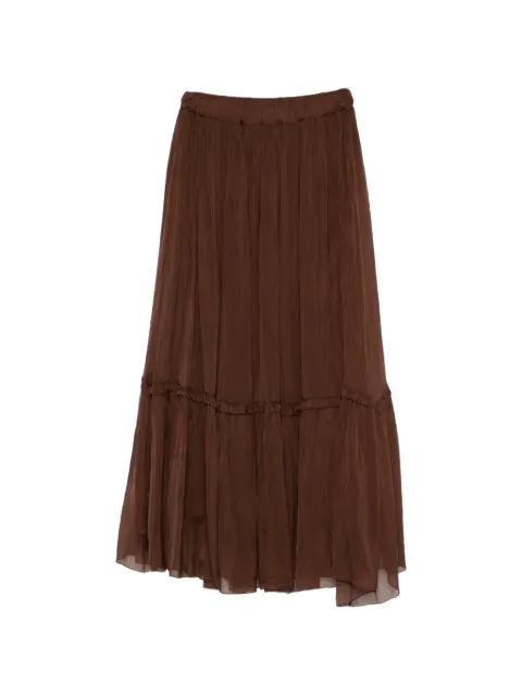 SOLOTRE ruffled tiered maxi skirt