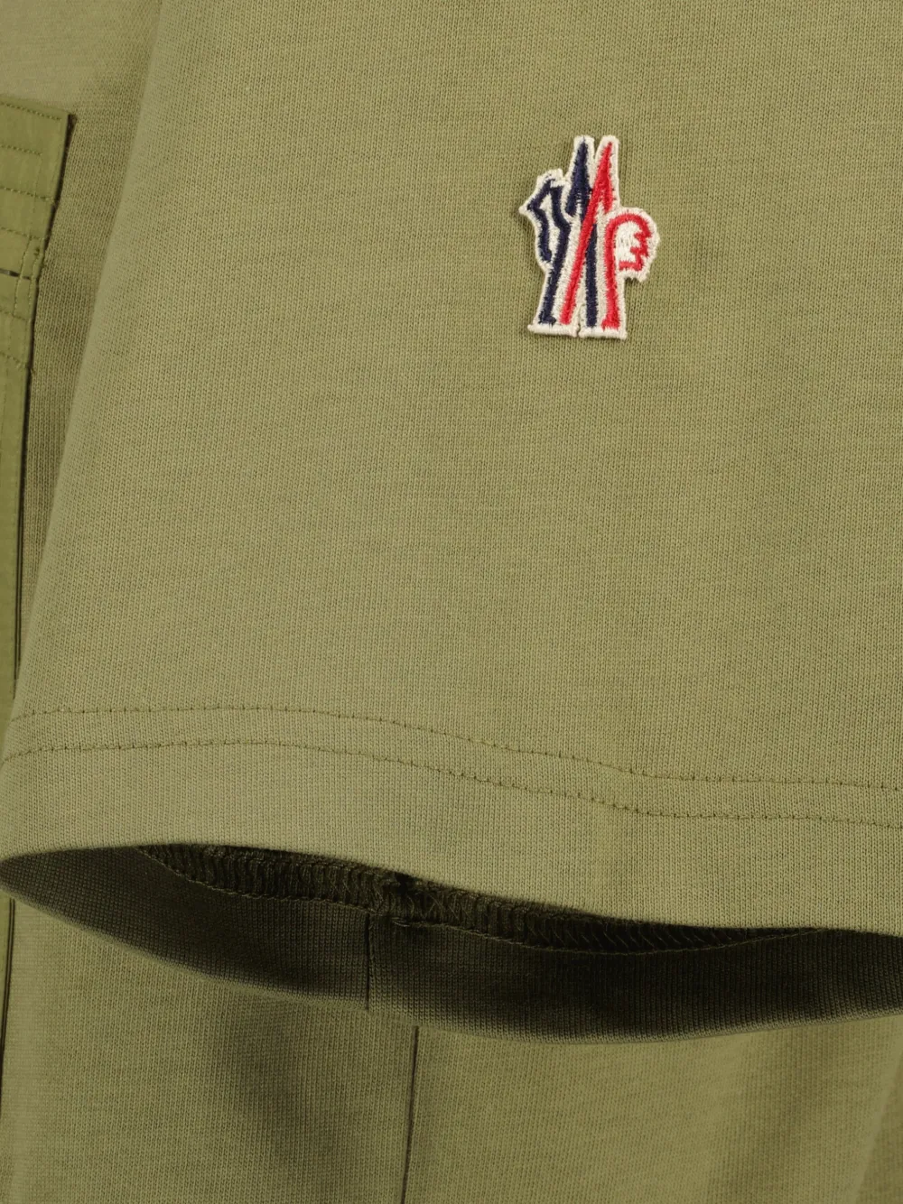 Moncler Grenoble T-shirt met ritszak Groen