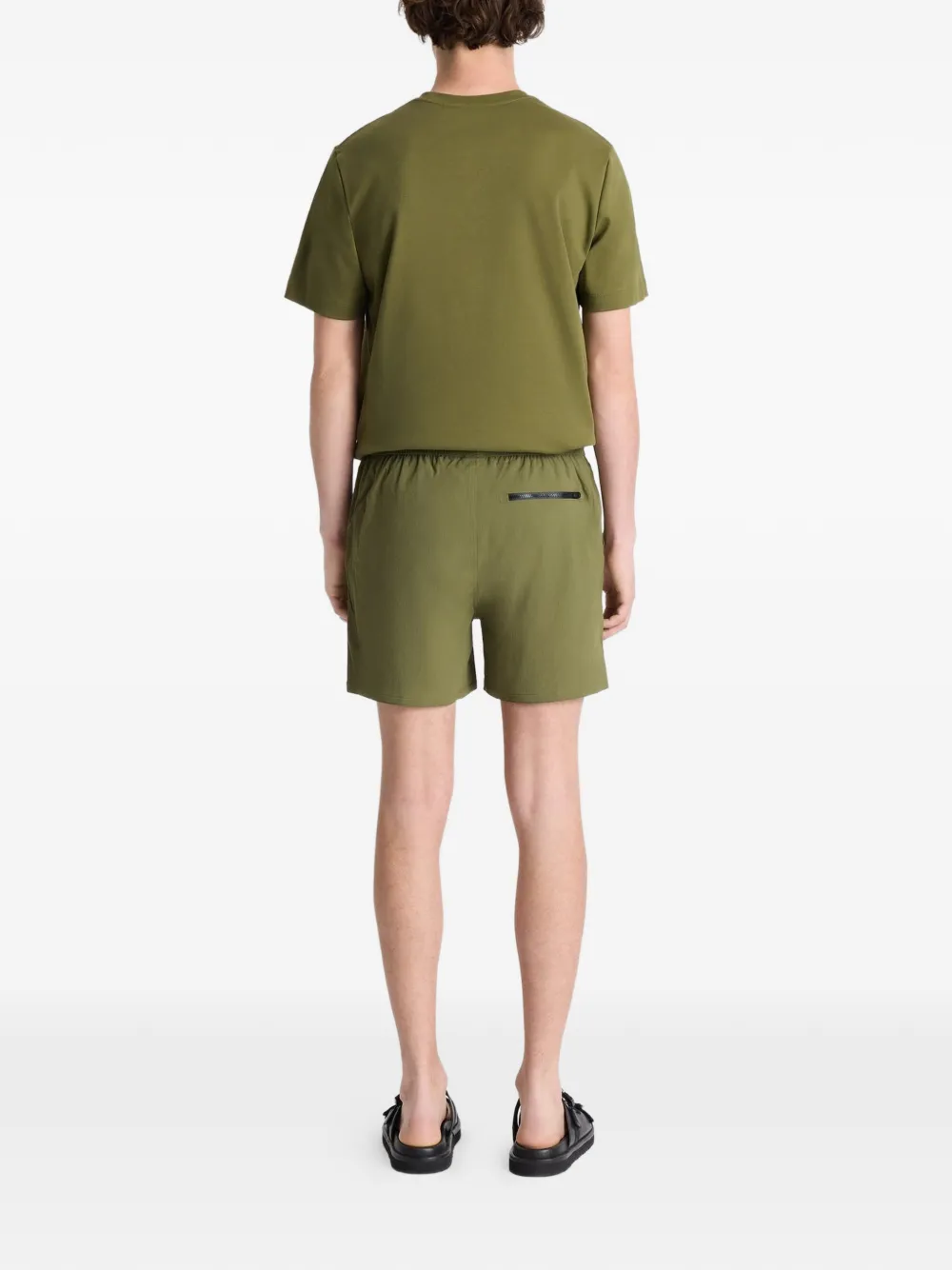 Fusalp Halfi Logo-patch Swim Shorts in Green, view 4