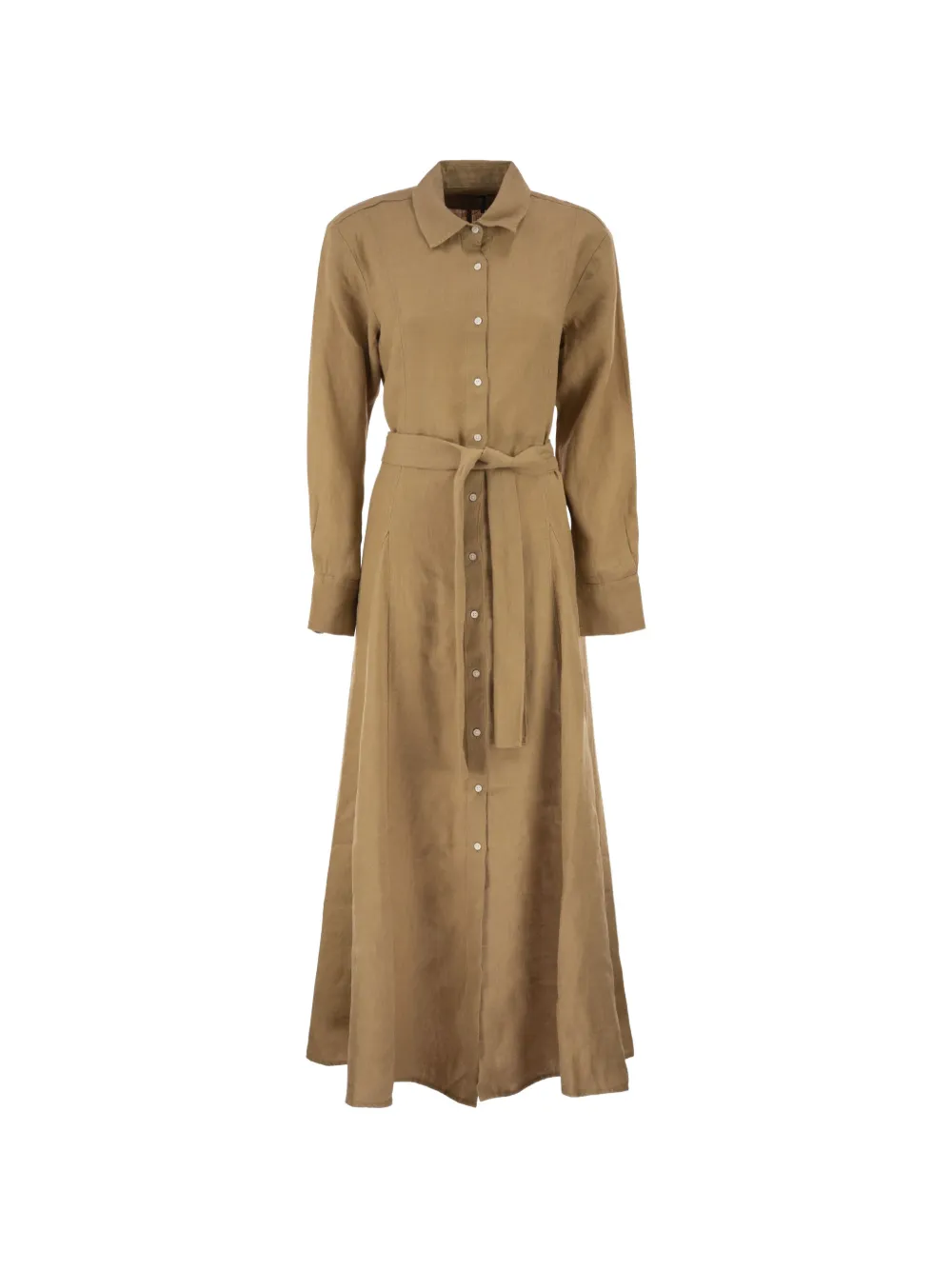 Polo Ralph Lauren belted linen shirt dress - Neutrals