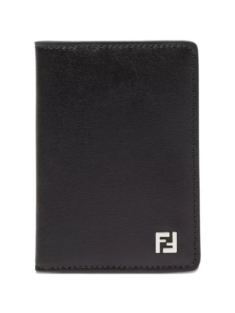 FENDI FF logo-plaque card holder