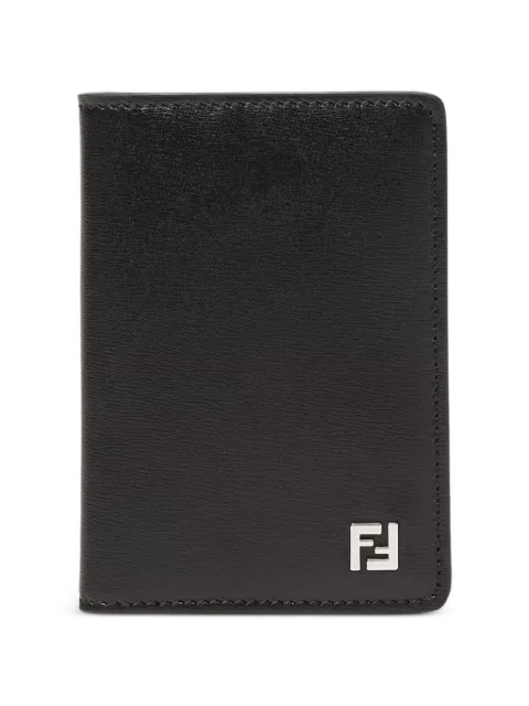 FENDI FF logo-plaque card holder