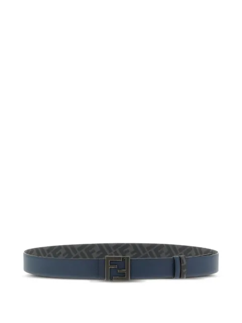 FENDI FF logo-print reversible belt