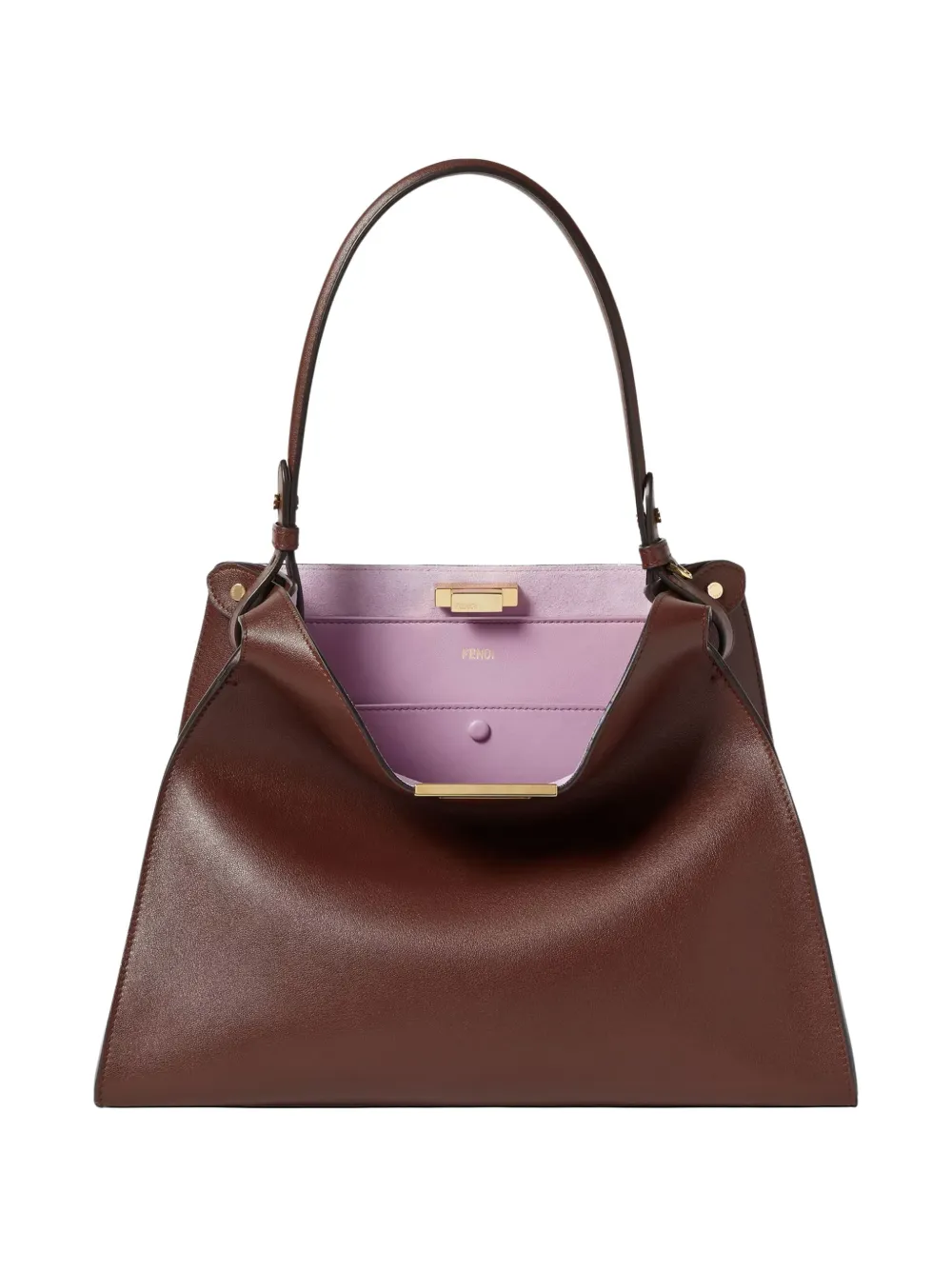 FENDI Way leather tote bag - Brown