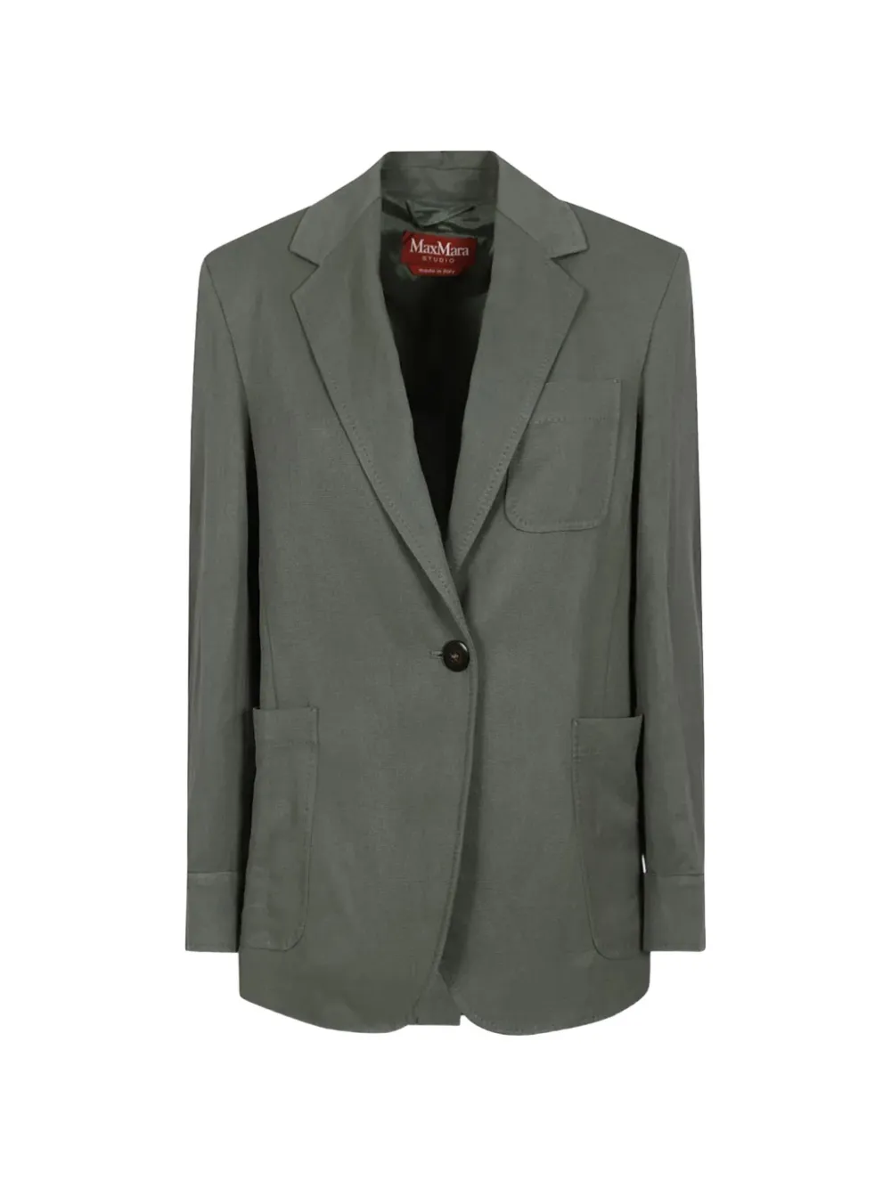 Max Mara notched-lapel single-breasted jacket - Green