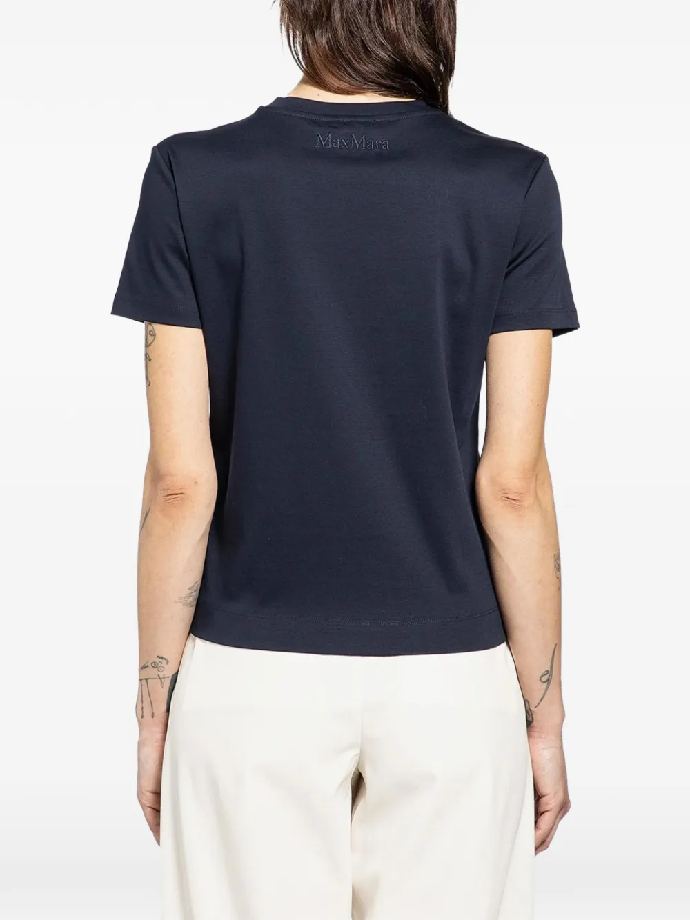 Max Mara crew-neck T-shirt Blauw